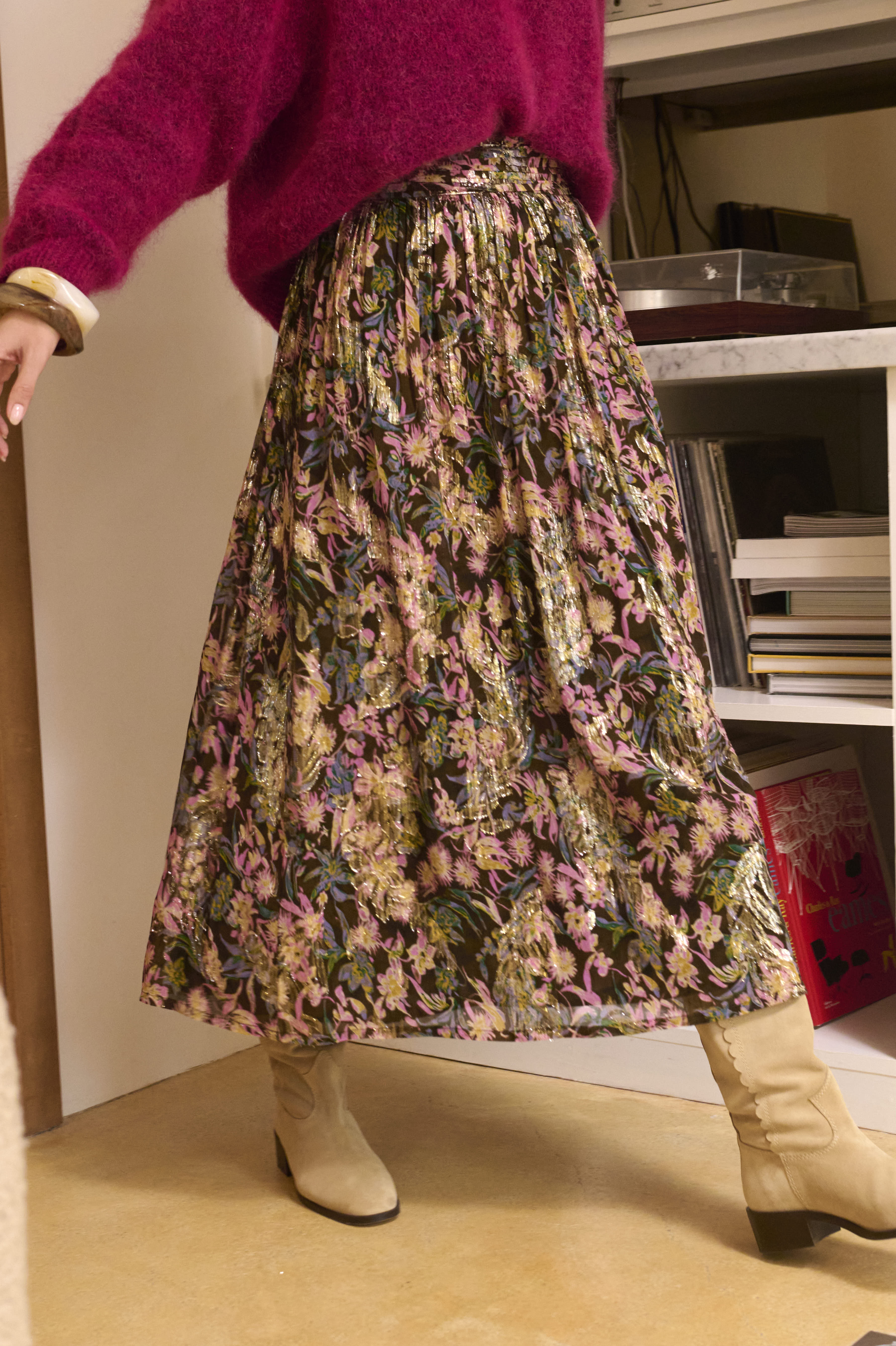 Anjina Chardon Lurex Skirt