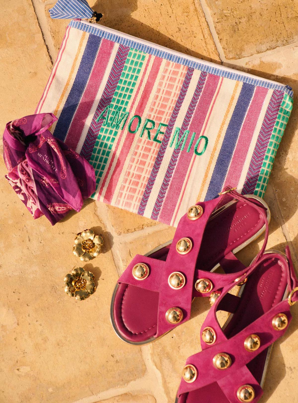 Pochette Eva Xl - Stripes Multico