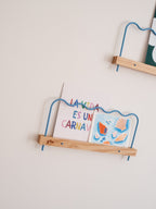 Super-Poses Onde Picture Ledge - Pastel Blue