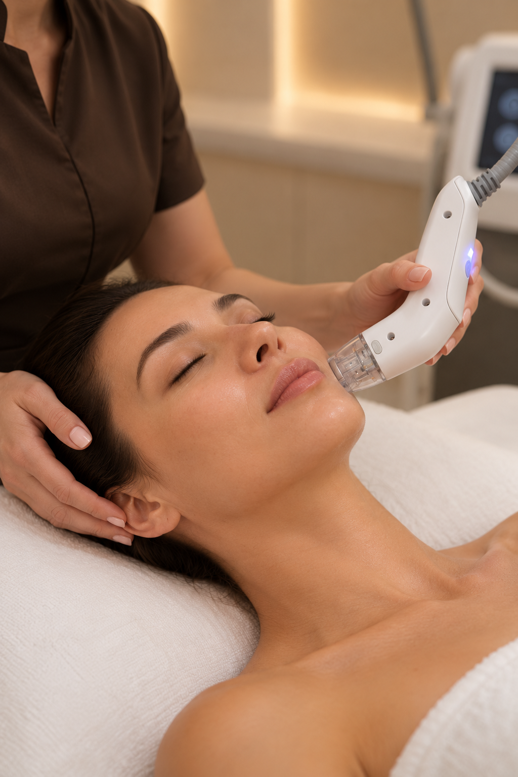 Supra Visage – Anti-Âge, Fermeté & Contours Redessinés + Diagnostic – 40 Min – 1 Séance