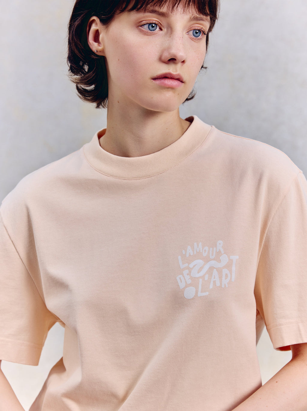 Camiseta unisex Ilustración de albaricoque