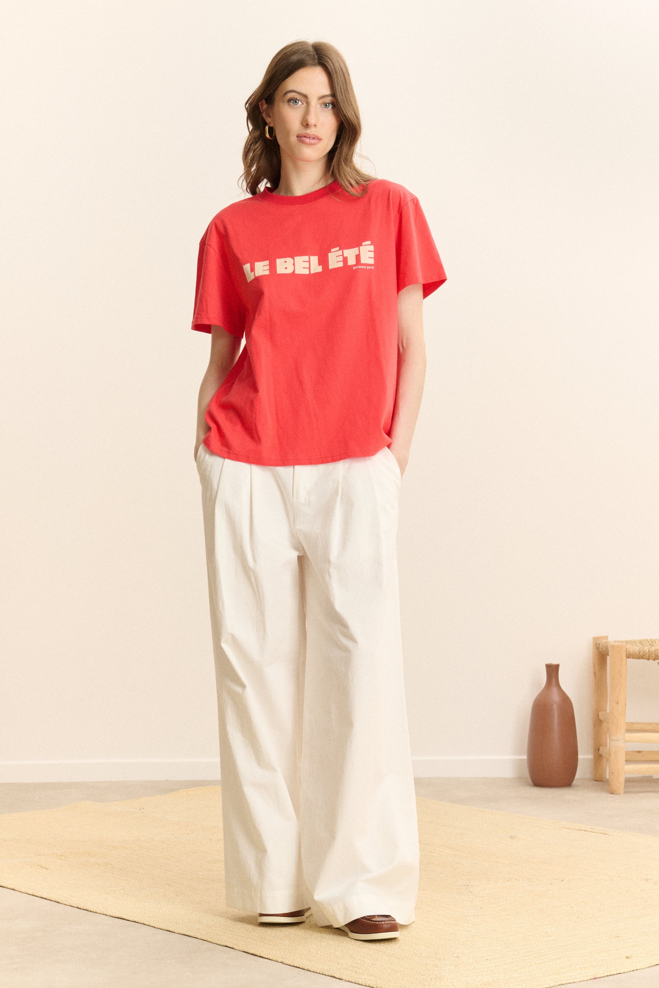 T-Shirt Bel Ete - Rouge
