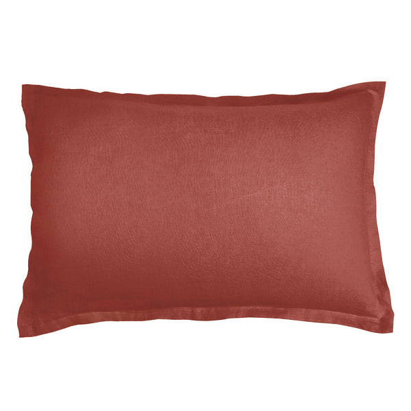 Washed Linen - Pillowcase - Terracotta