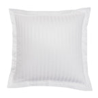 Satin Uni Jacquard - Taie d'Oreiller - Blanc