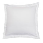 Satin Uni Jacquard - Taie d'Oreiller - Blanc