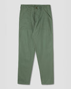 Taper Fatigue Trousers - Olive Sateen 8.5oz