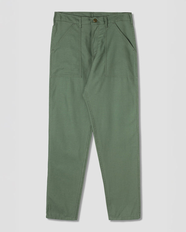 Pantalón Taper Fatigue - Olive Sateen 8.5oz
