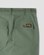 Taper Fatigue Trousers - Olive Sateen 8.5oz