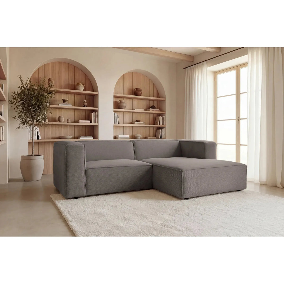 Basil Angle – Feincord – Ecksofa