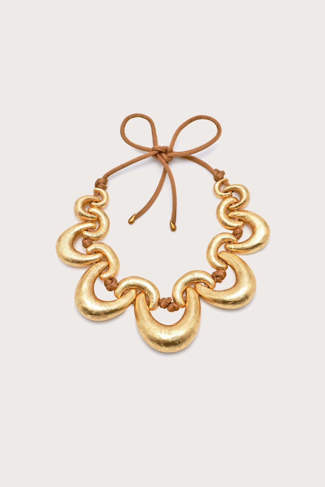 Collar de gargantilla Taylor - Madera laminada en oro