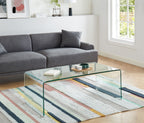 Ginza - Coffee Table - Tempered Glass - Transparent