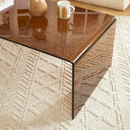 Ginza - Coffee Table - Tempered Glass - Amber