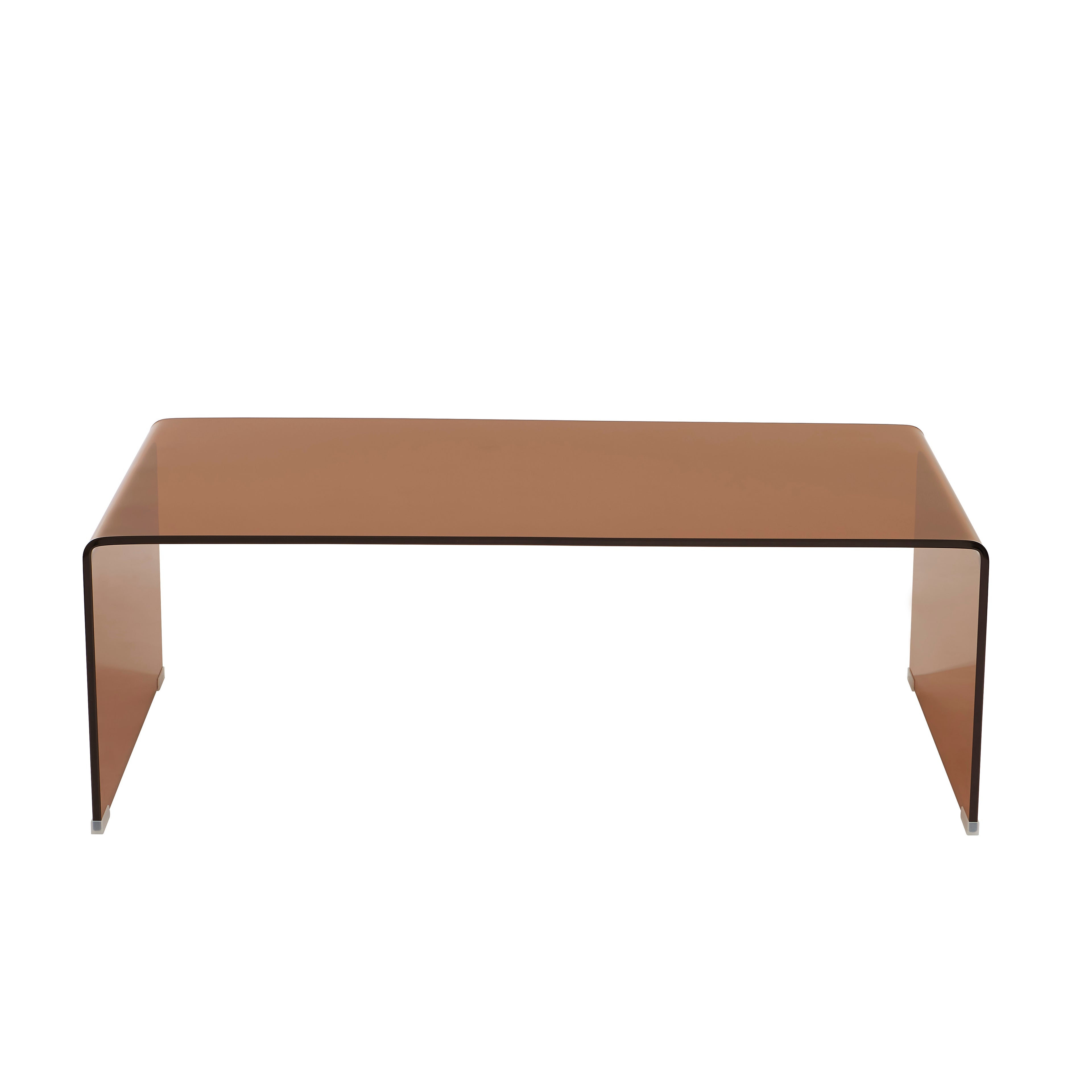 Ginza - Coffee Table - Tempered Glass - Amber