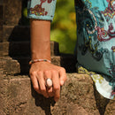Anillo Jaab De Ópalo Rosa 10.30Ct Y Plata De Ley