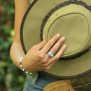 Anillo “Kolo” Nácar 5.80Ct y Plata de Ley