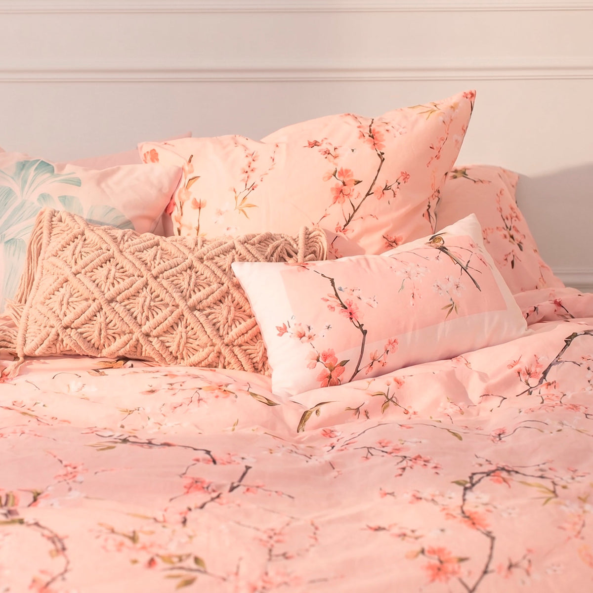 Påslakan Chinoiserie Rose - Flerfärgad