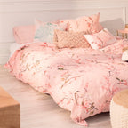 Påslakan Chinoiserie Rose - Flerfärgad