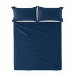 Betttuch Basic – Marineblau