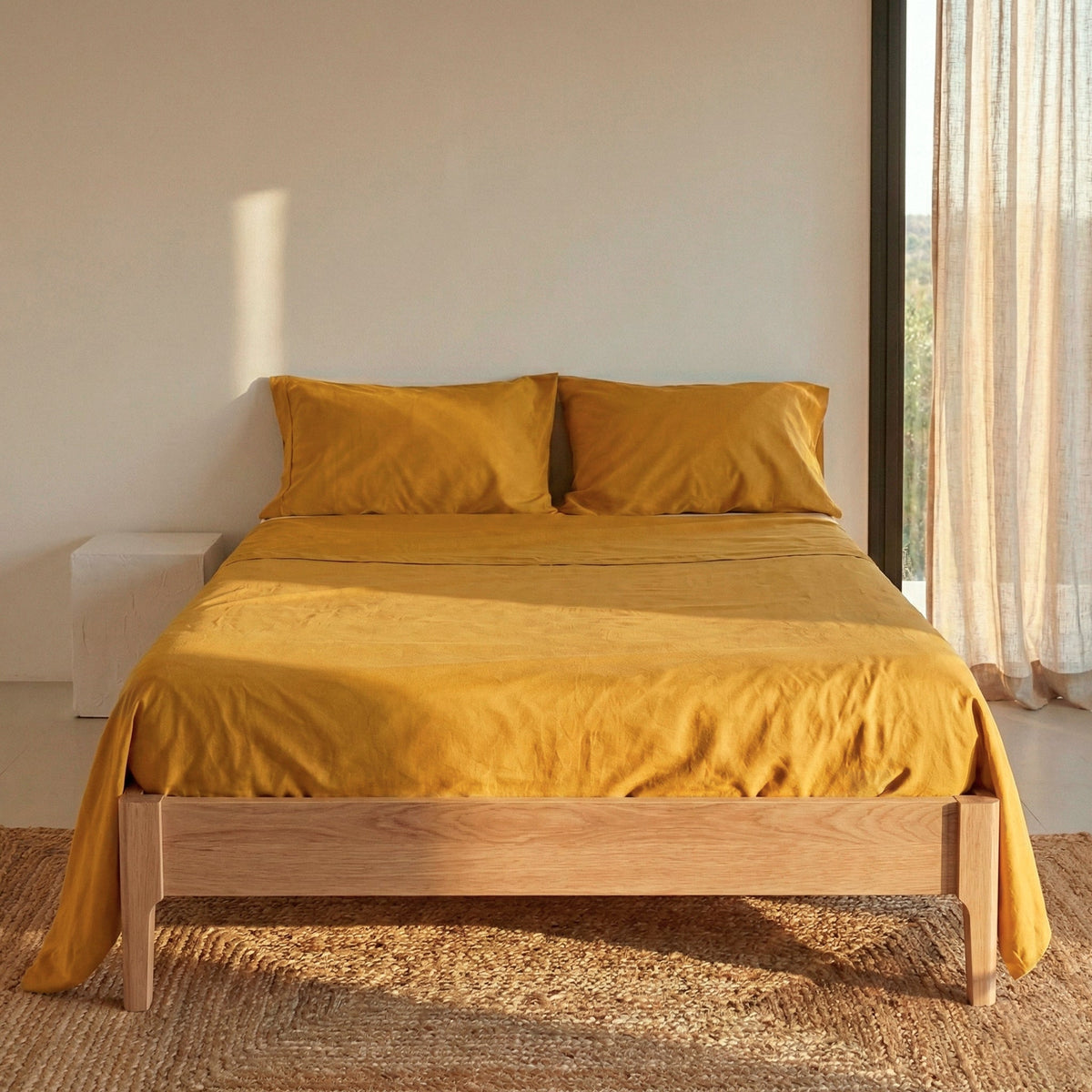 Drap Basic - Moutarde