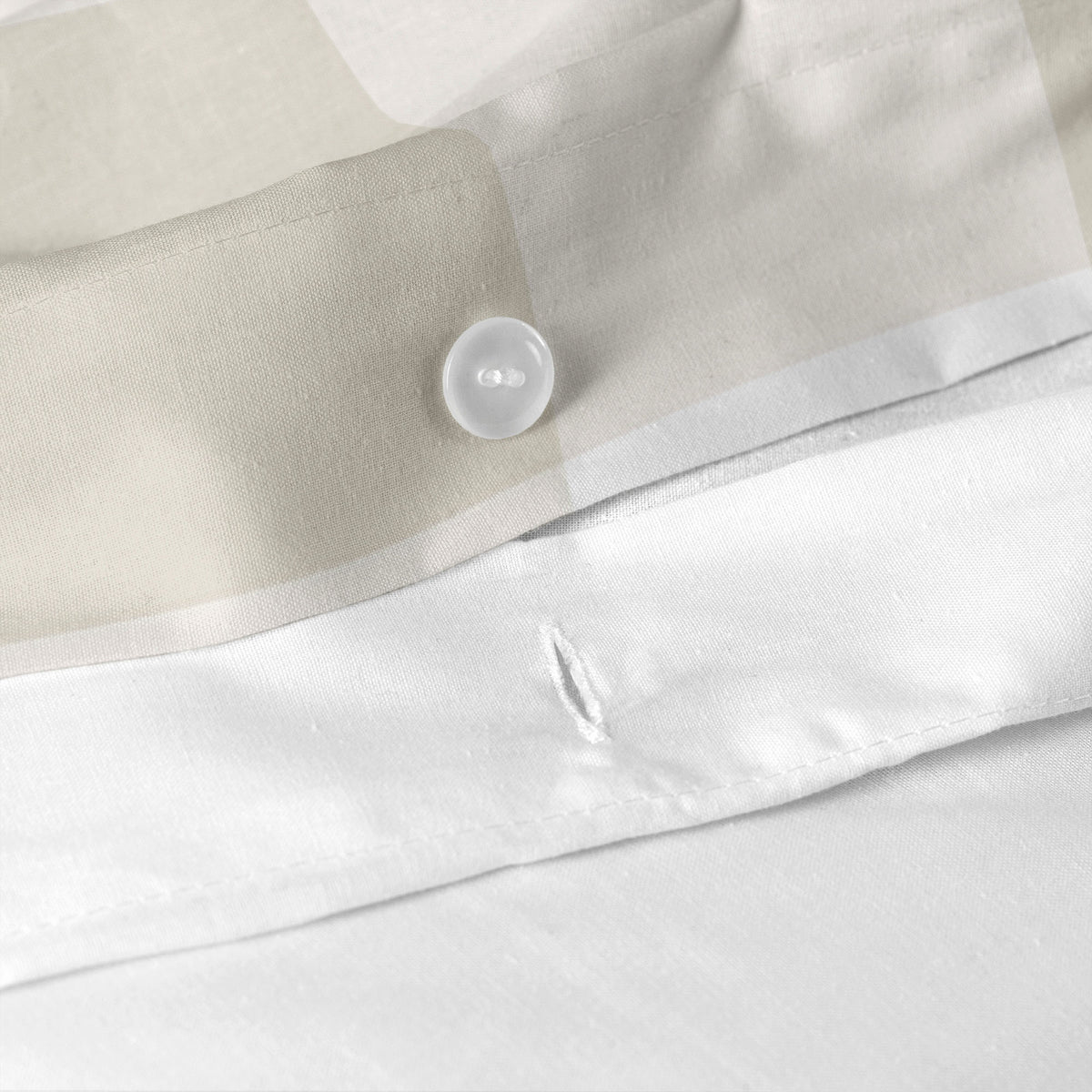 Gingham Duvet Cover - Beige