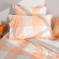 Gingham Pillowcase - Peach