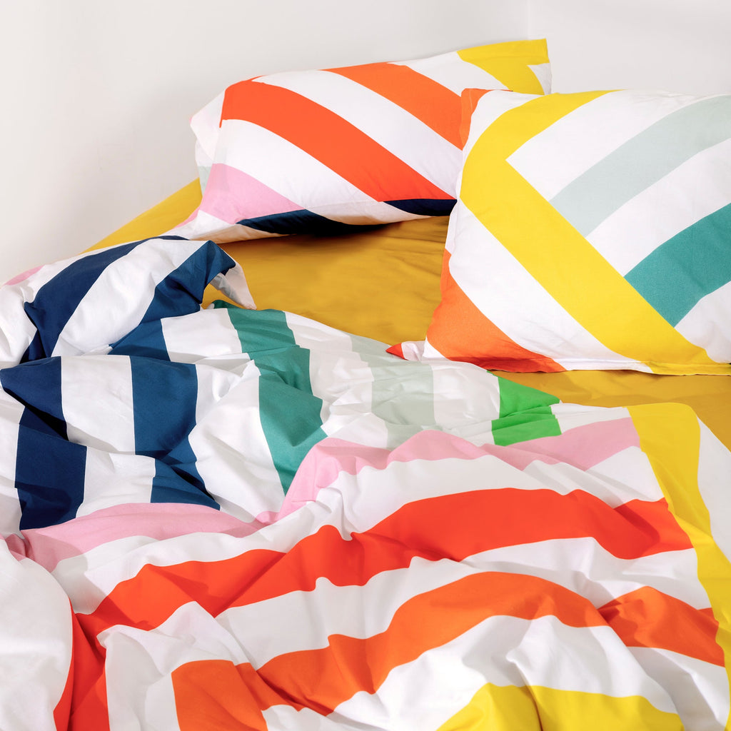 Happy Stripes Duvet Cover - Multicoloured