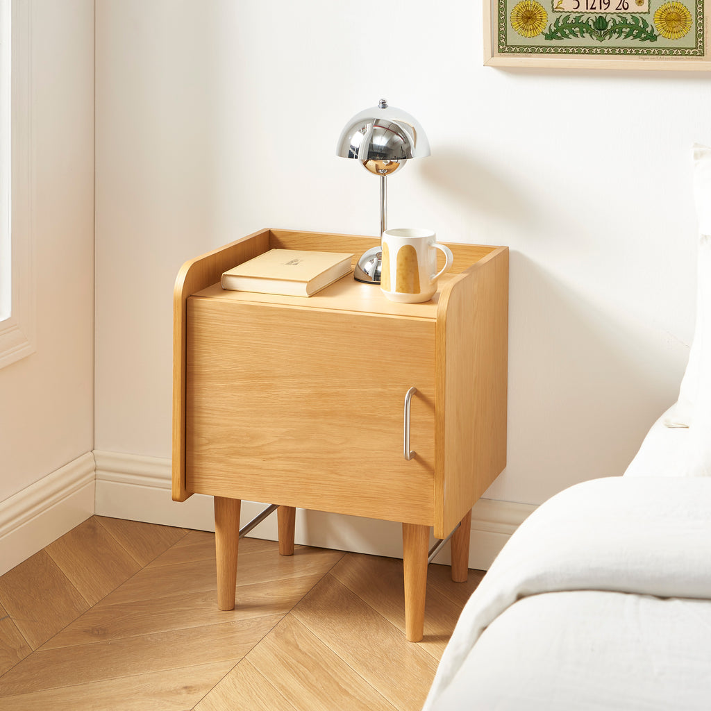 Twiggy - Bedside Table - Oak Veneer