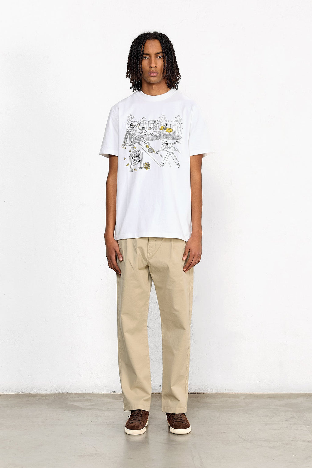 T-Shirt Tennis Courts White