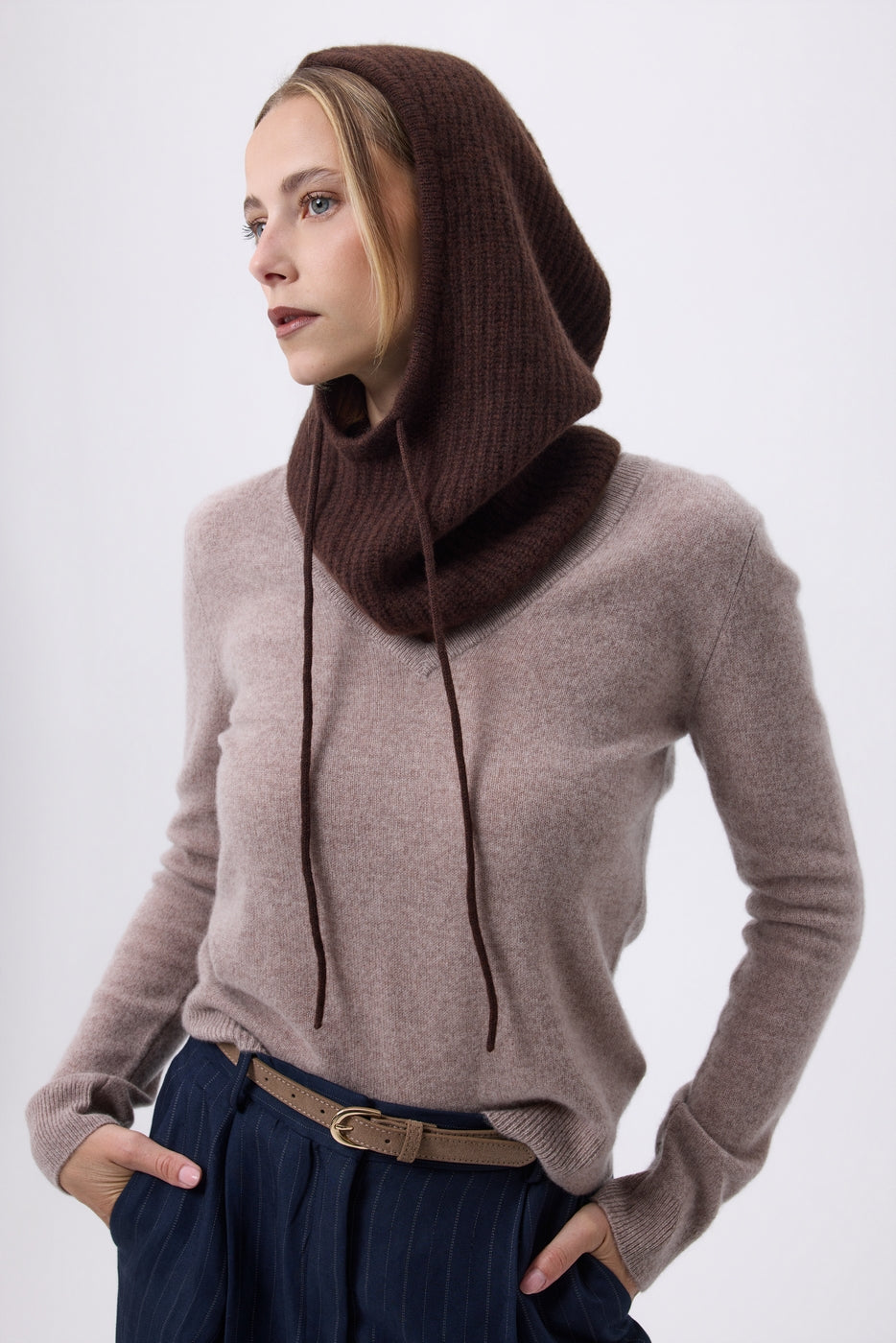 Kominiarka unisex Tessa - Brązowa - Unisex