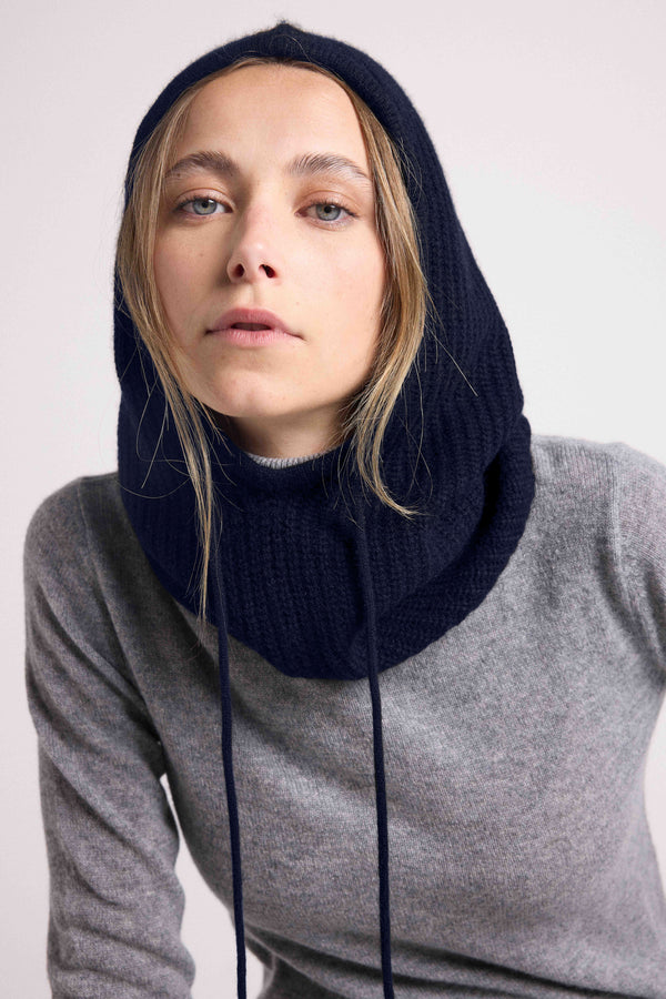 Schlupfmütze Tessa – Marineblau – Unisex