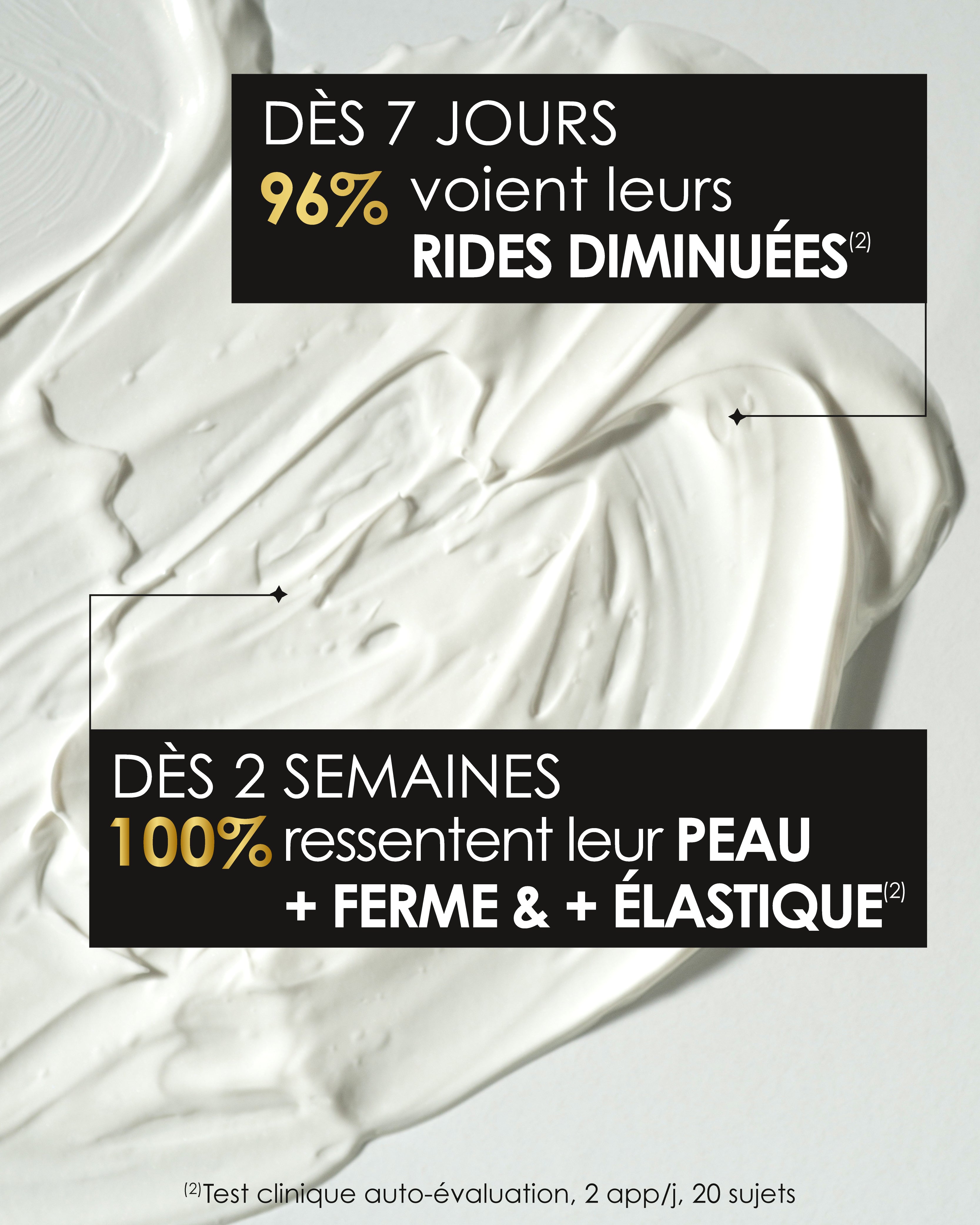 Textura de la crema de noche Garancia Mystérieuses Mille et Une Nuits: a partir de 7 días el 96% ve reducidas sus arrugas