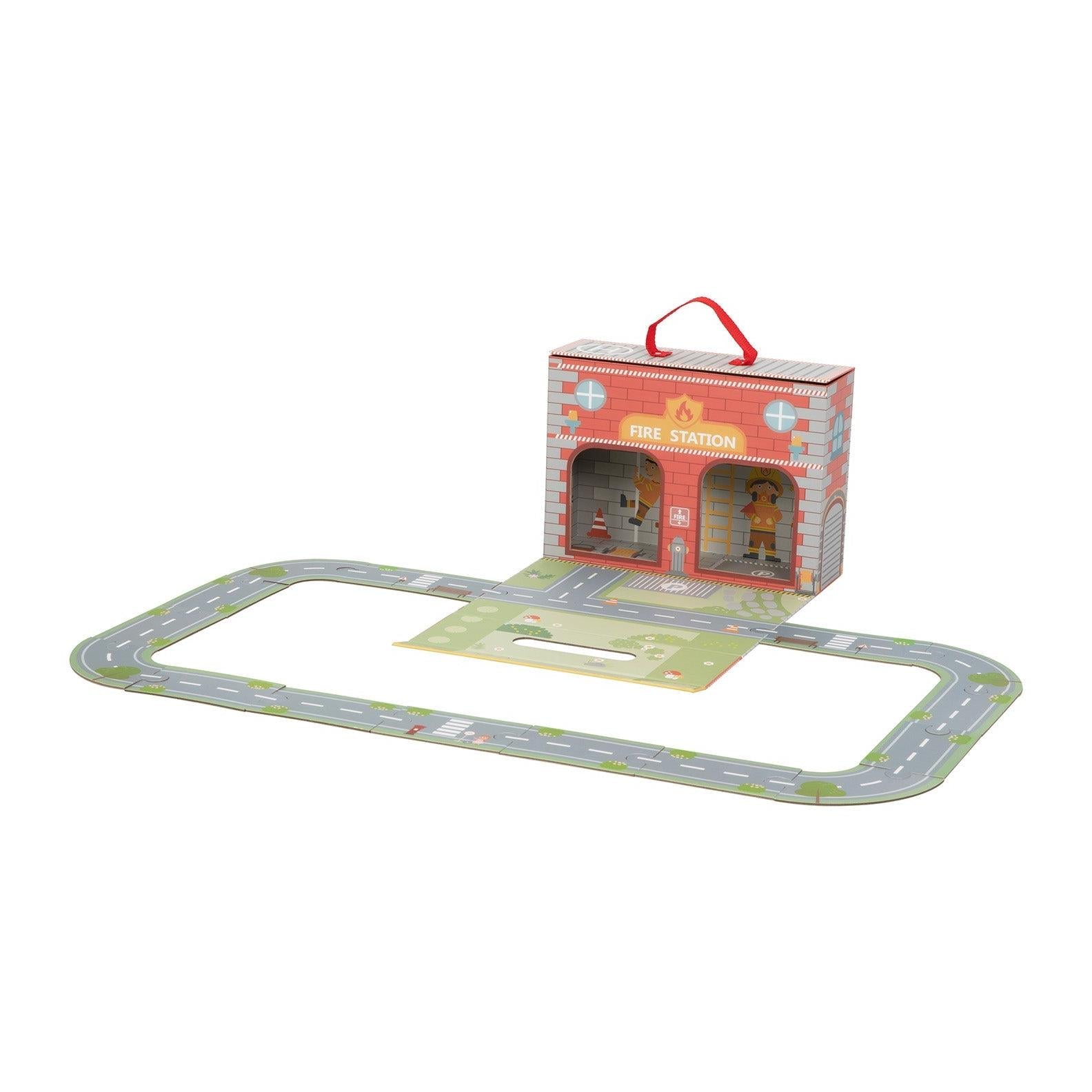 Portable Fire Station Playset