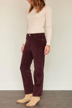 Trousers The Linda Soft Corduroy - Purple