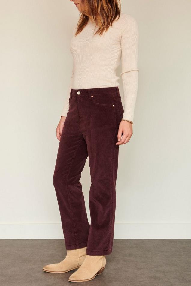 Trousers The Linda Soft Corduroy - Purple