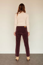 Trousers The Linda Soft Corduroy - Purple