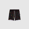 Pantalones cortos con estampado recortado de Tkid - Negro