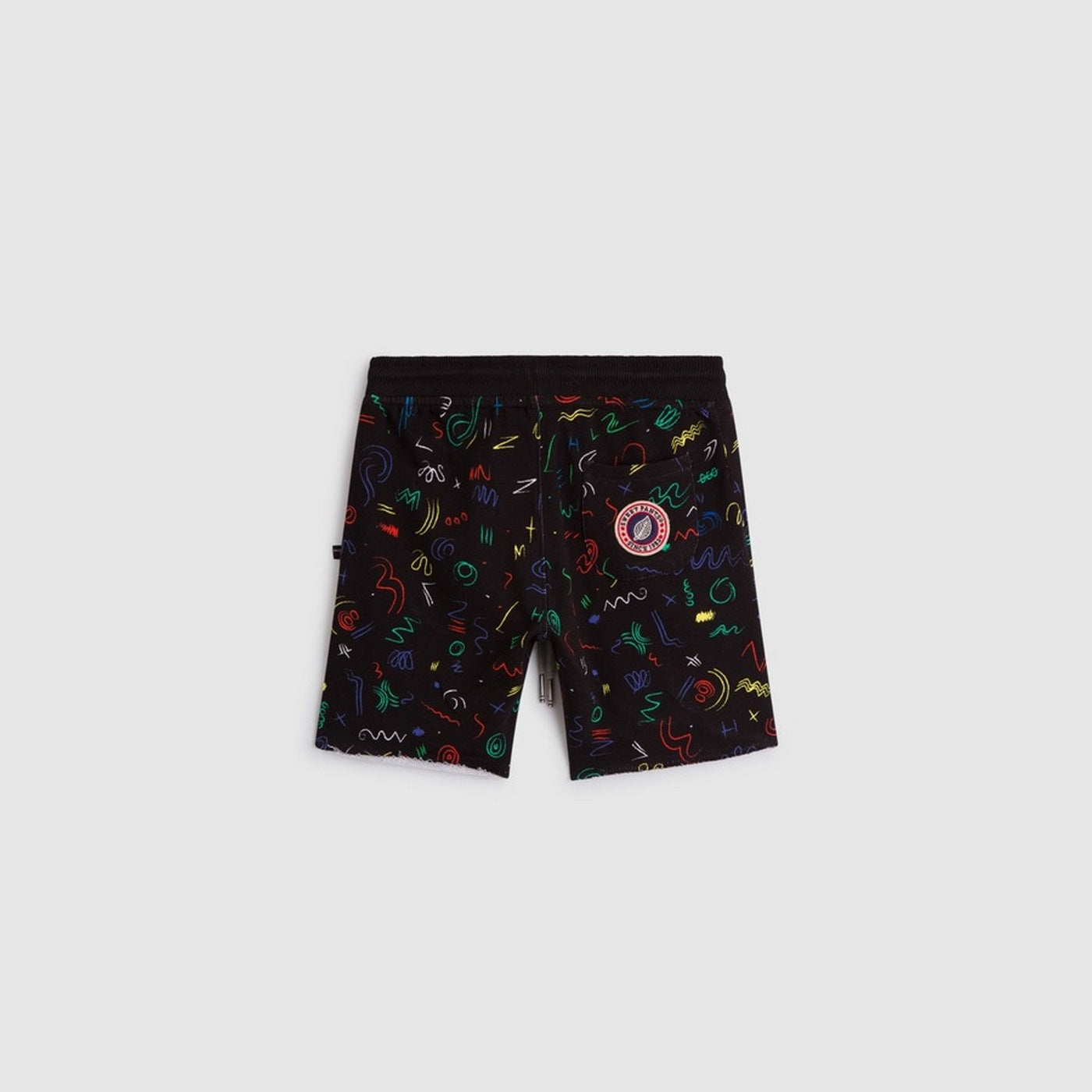 Pantalones cortos con estampado recortado de Tkid - Negro