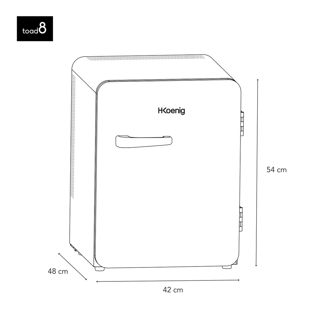 Retro Minibar 31L - White