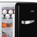 Freestanding Vintage Mini Fridge - Black