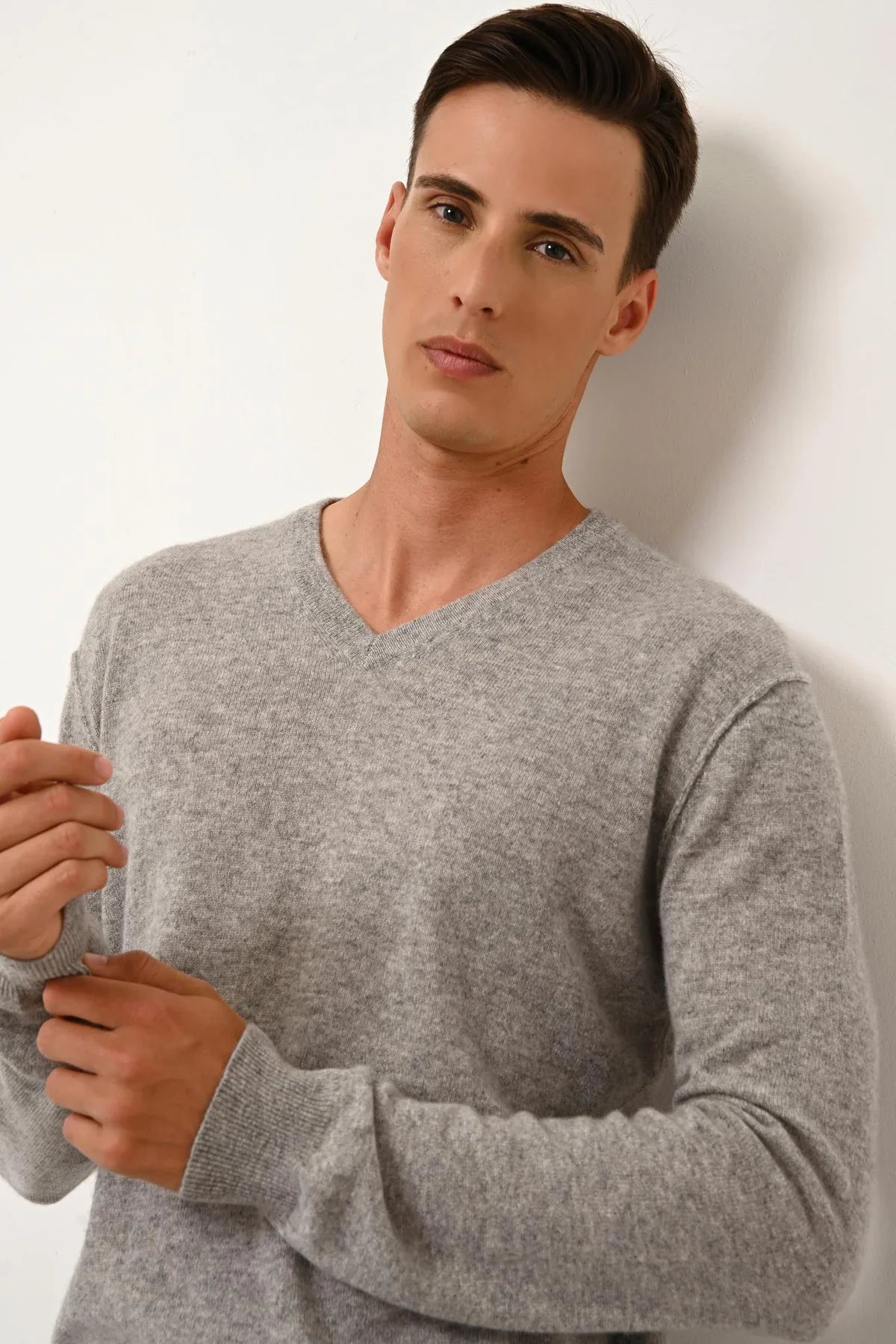 Jersey Cuello V - Tom - Nuage Chiné