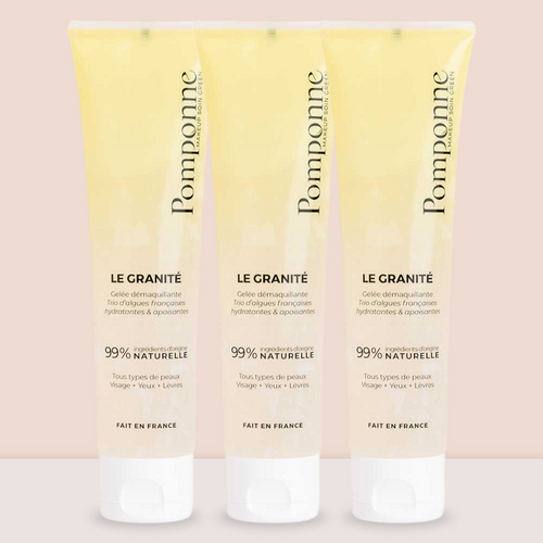 TRIO Granité desmaquillante • Rostro Ojos Labios