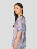 T-Shirt Dede En Broderie Brume D'Herbier