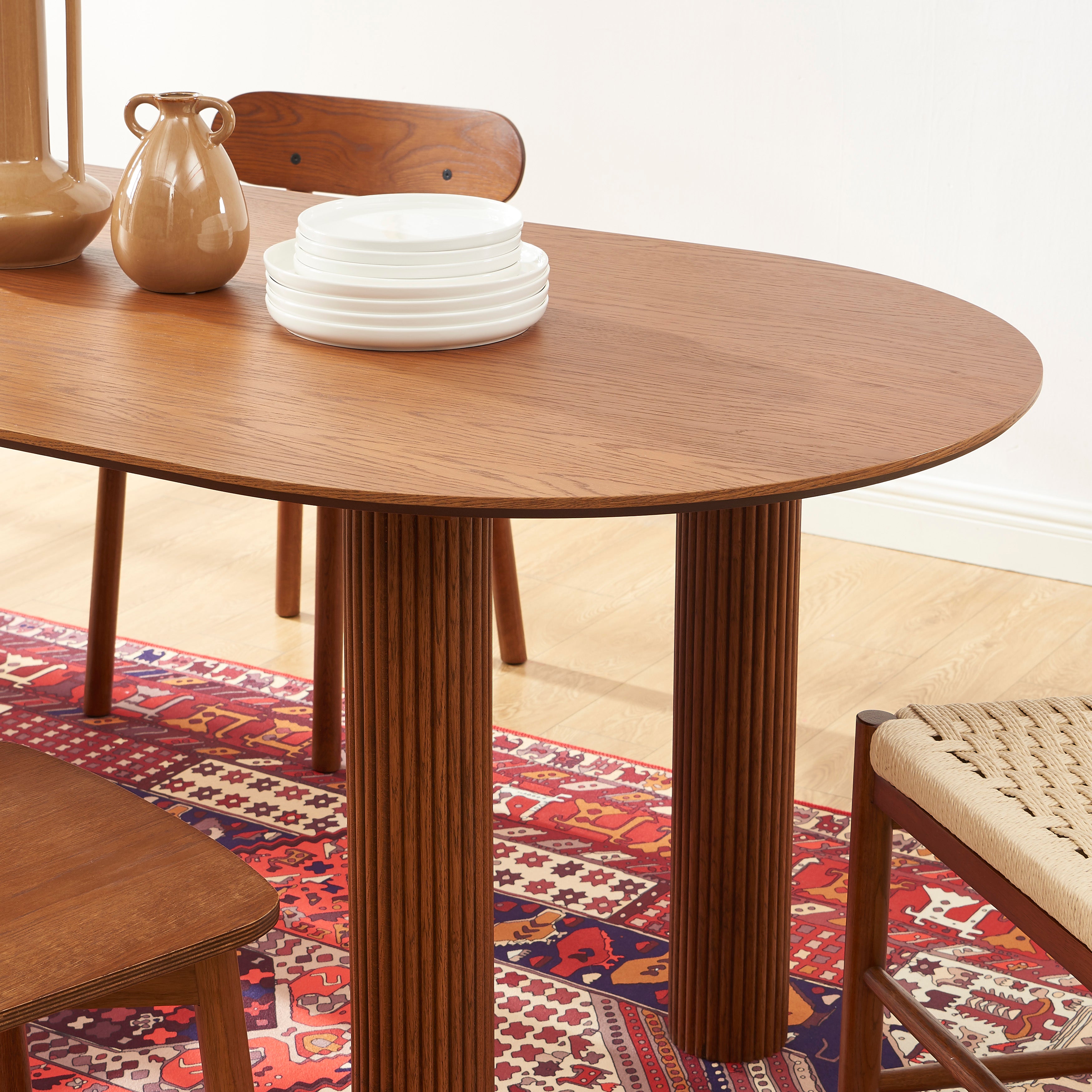Penelope - Table - Oak Veneer - Walnut