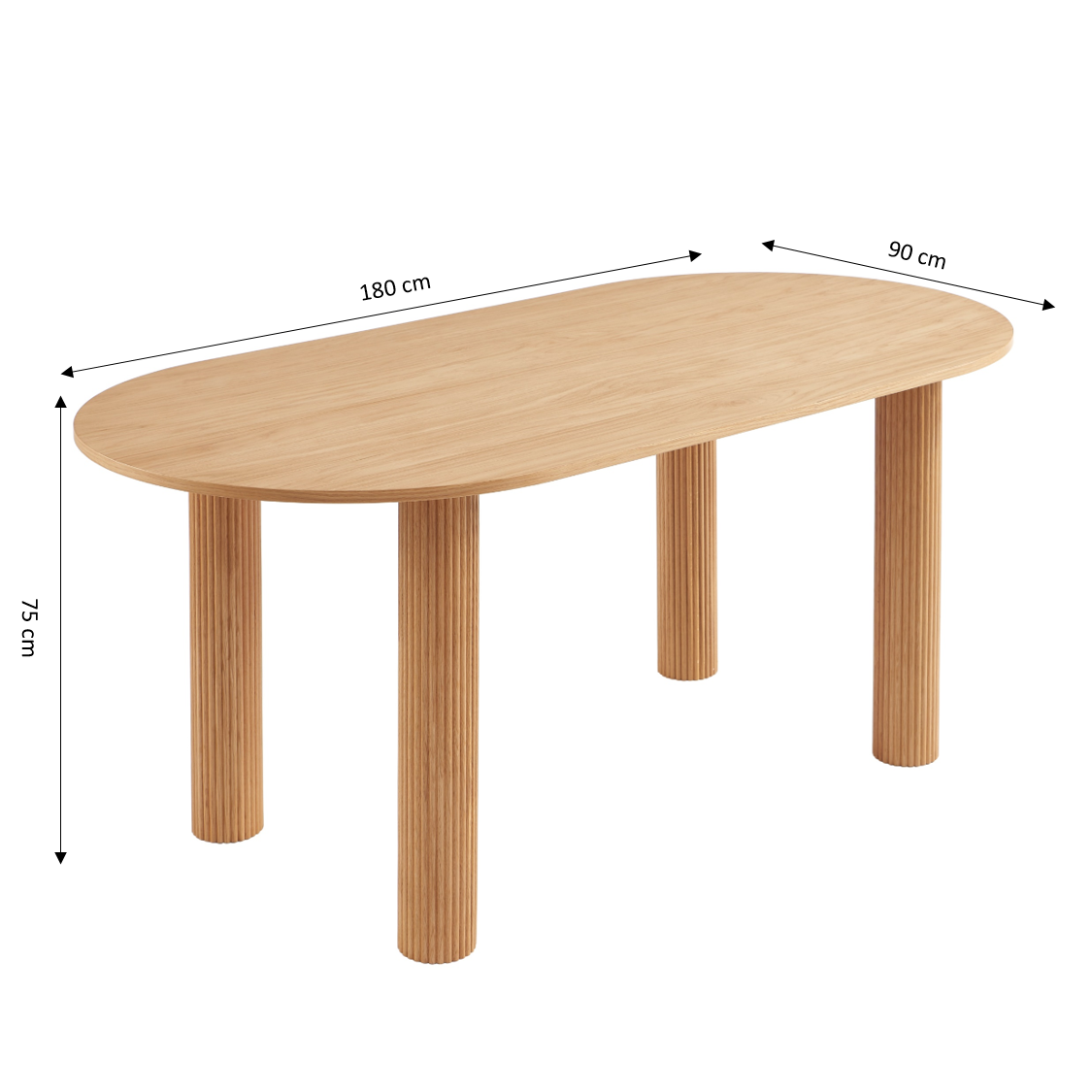 Penelope - Table - Oak veneer