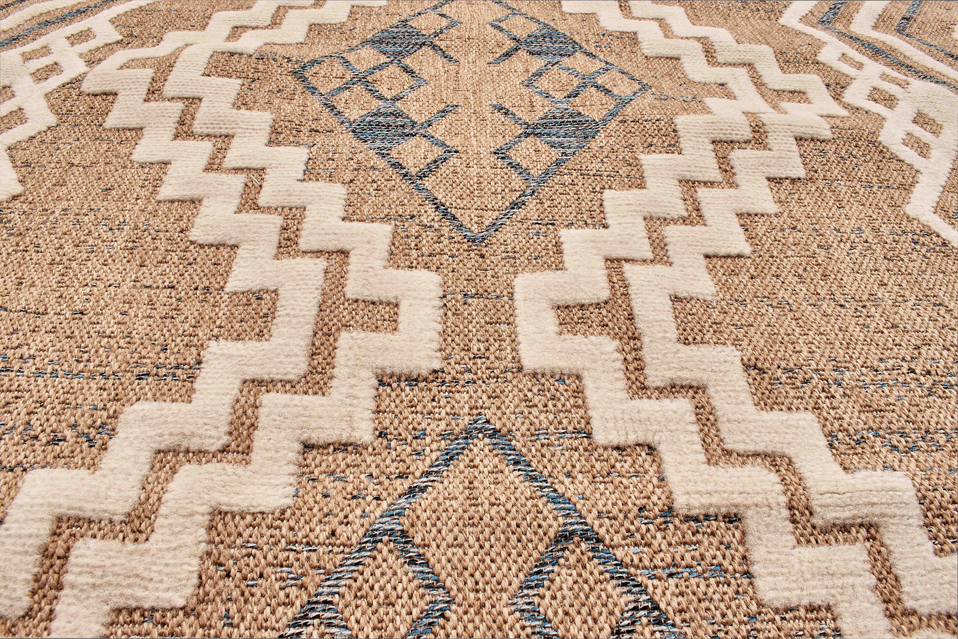 Tulum - Tapis D'Intérieur/Extérieur - Polypropylène - Bleu
