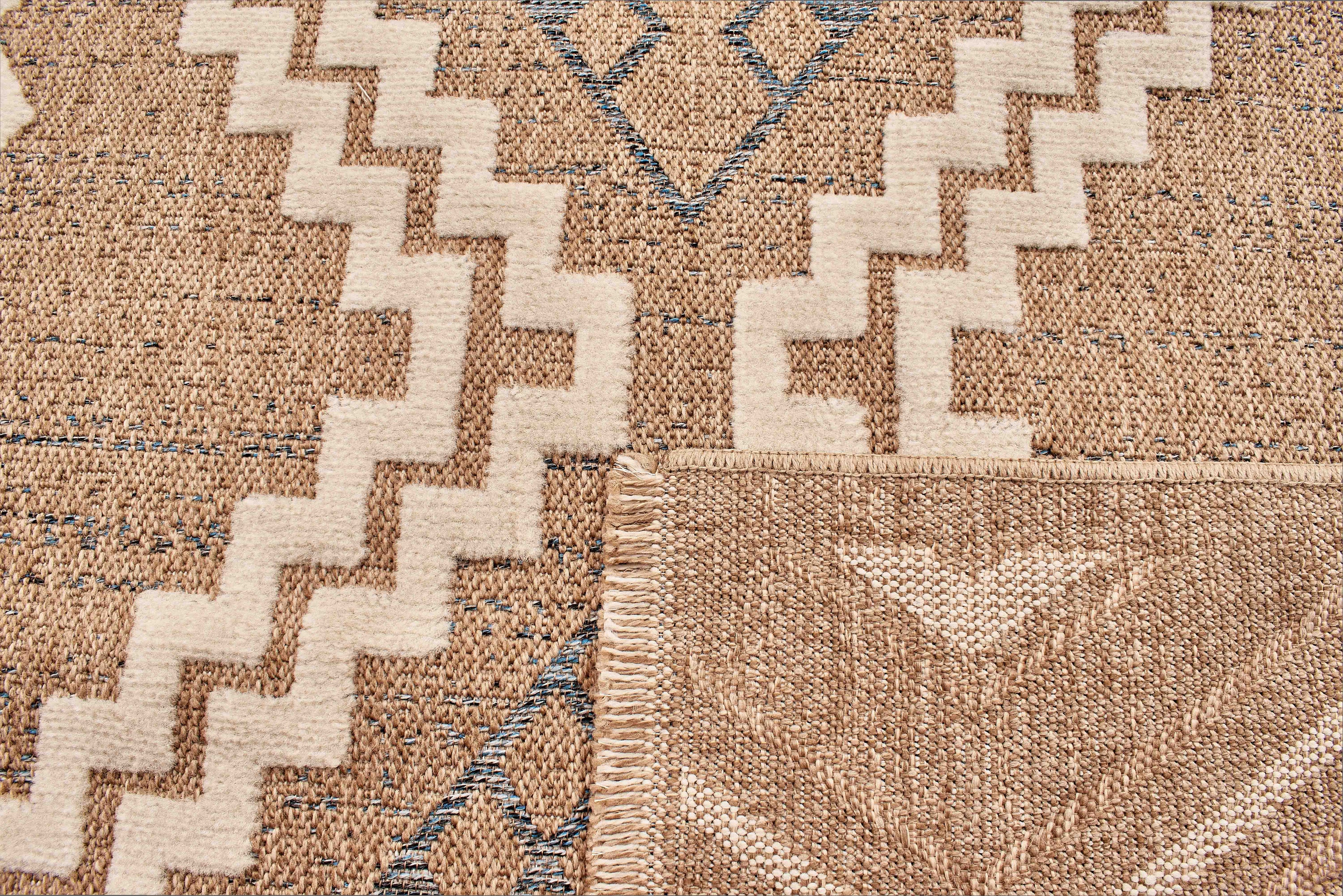 Tulum - Tapis D'Intérieur/Extérieur - Polypropylène - Bleu