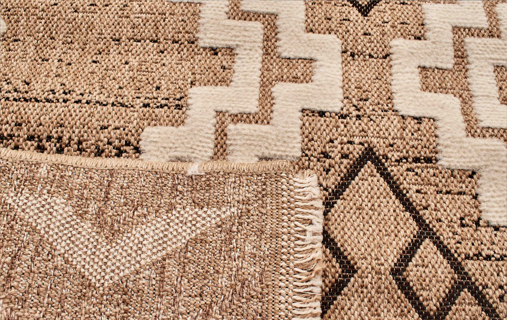 Jute Look Rug Tulum 9054 - Jute Pattern - Black - Indoor / Outdoor