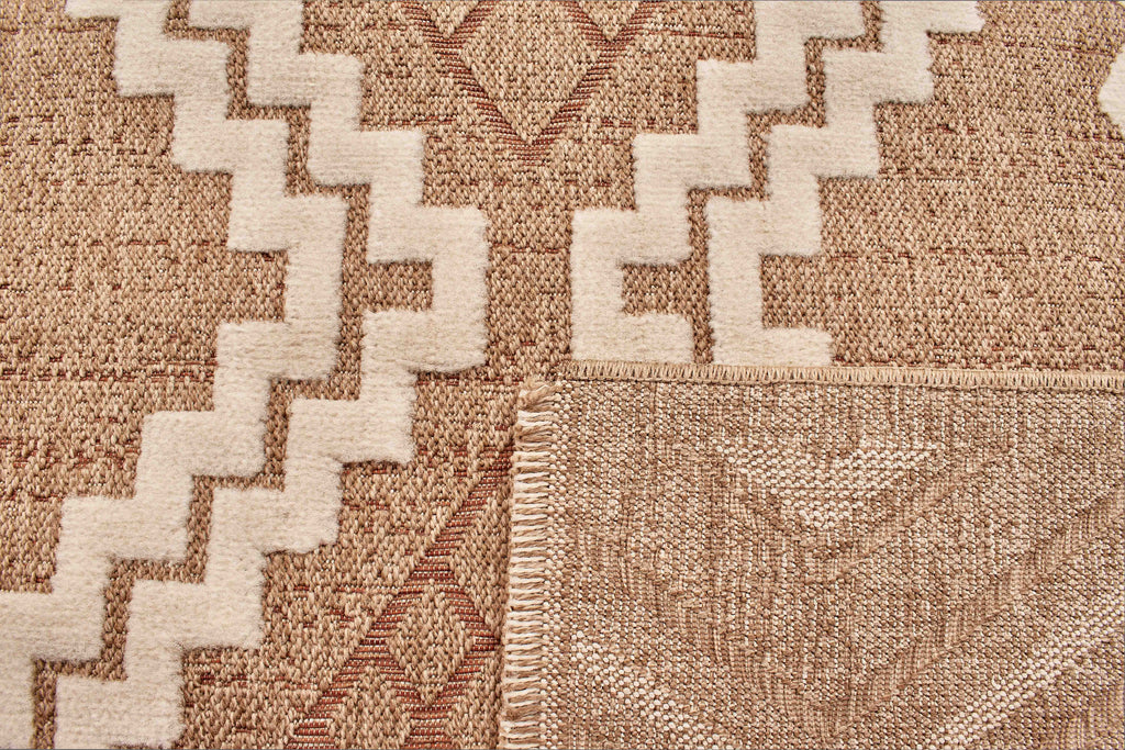 Jute Look Rug Tulum 9054 - Jute Pattern - Terra - Indoor / Outdoor