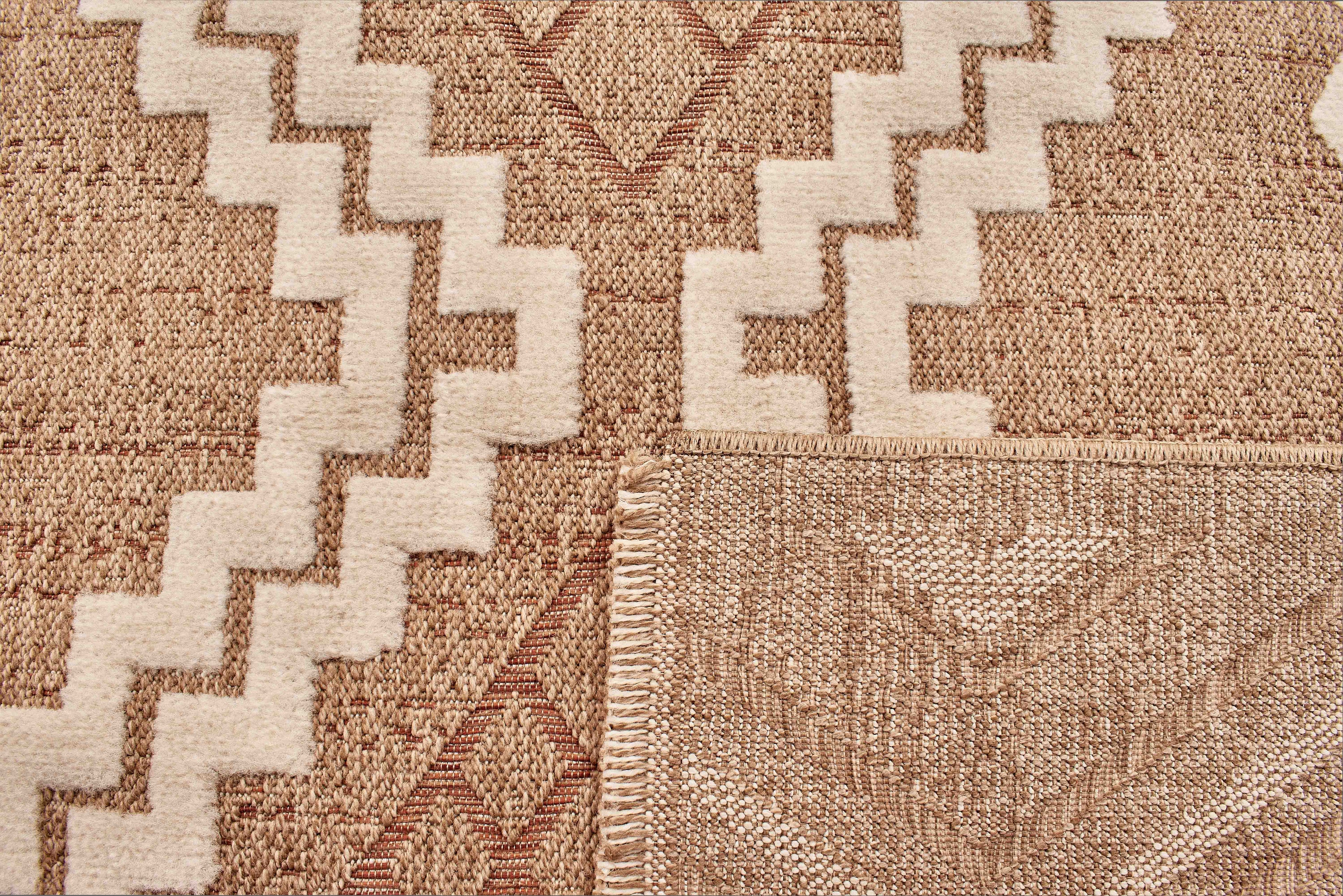 Jute Look Rug Tulum 9054 - Jute Pattern - Terra - Indoor / Outdoor