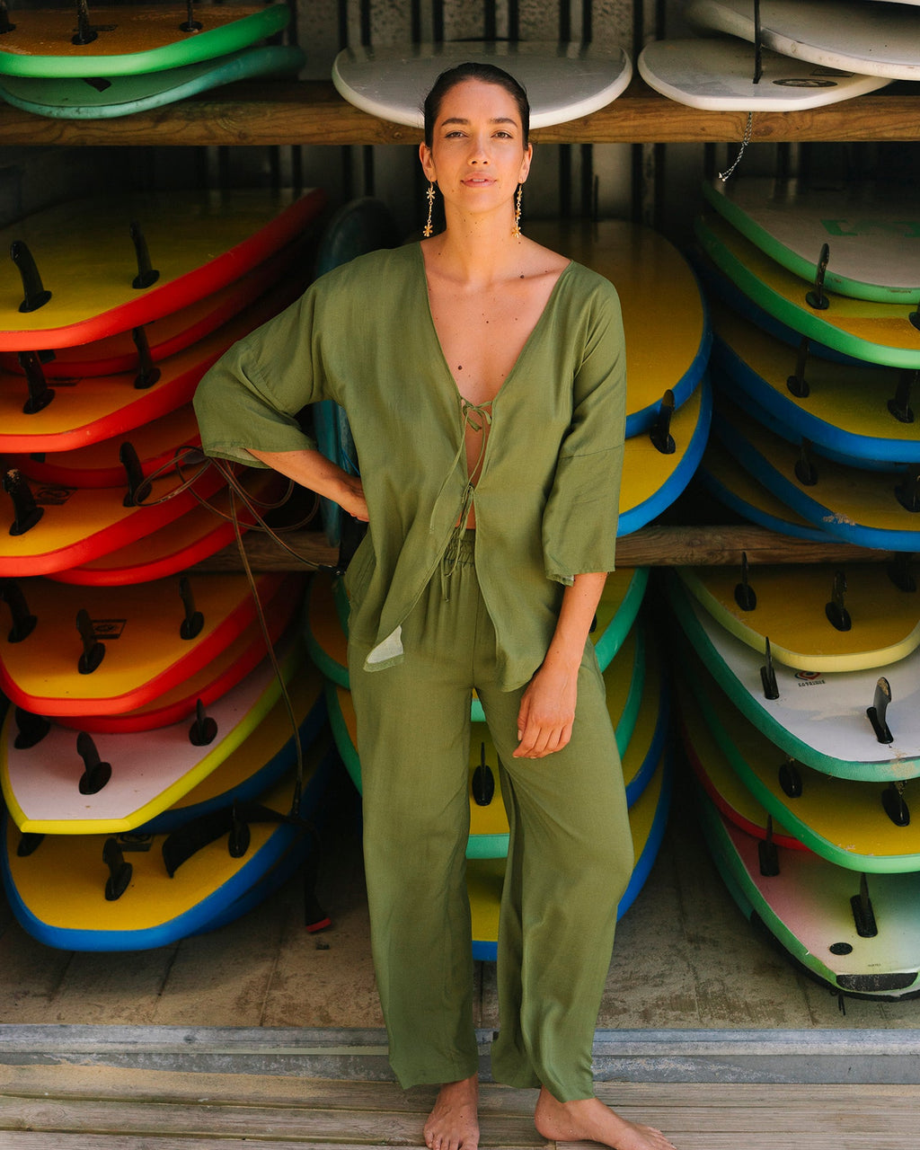 Lucia Khaki Tunic